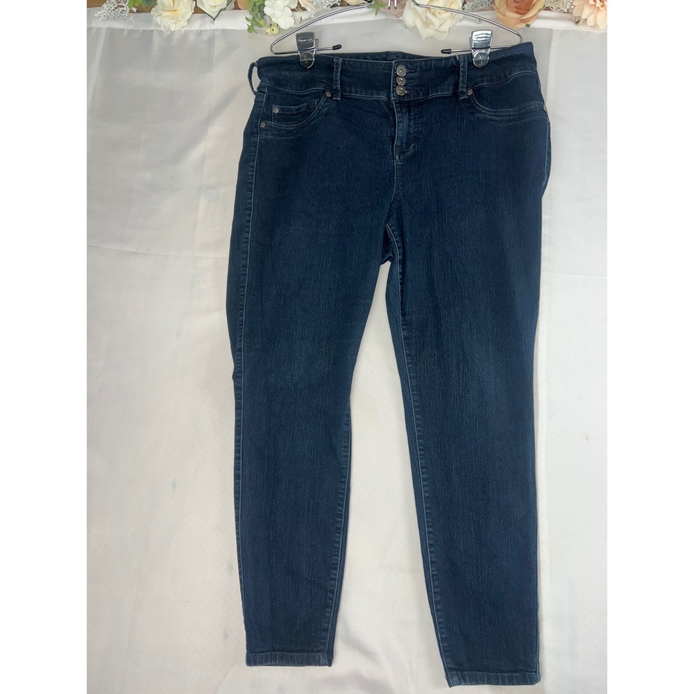 Torrid Denim First At Fit Jeggings Dark Wash Blue Skinny Jeans Plus Size 18R